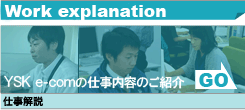 work explanation Ysk e-com̎dêЉ@d